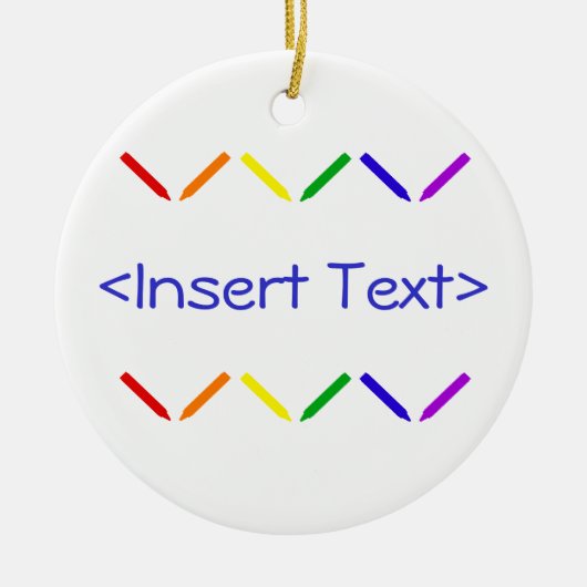 Crayons Keramisch Ornament (Voorkant)