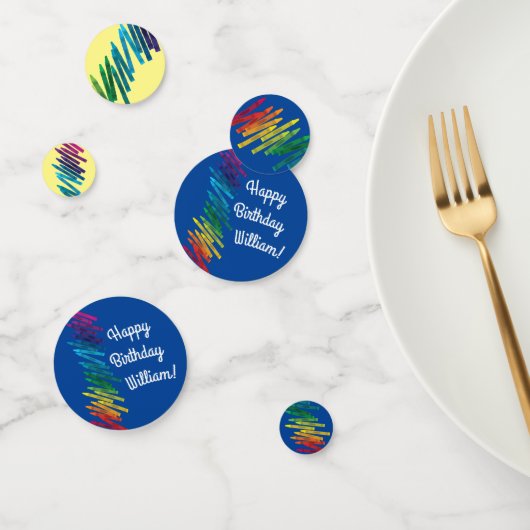 Crayons Kids Birthday Art Cute Colorful Confetti (Groep)