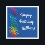 Crayons Kids Birthday Art Cute Colorful Servet<br><div class="desc">Het ontwerp van een feestdag voor de Cute crayons is geweldig voor een kunstfeest voor een eerste verjaardag of een peuter- of kinderfeestje! Kleurrijk en leuk met een regenboog van krijtjes!</div>