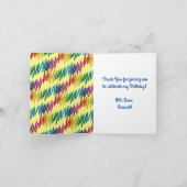 Crayons Kids Birthday Party Art Hartelijk dank Kaart (Binnen)