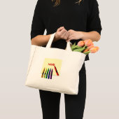 Crayons Kleur mijn naam Canvas tas (Voorkant (product))