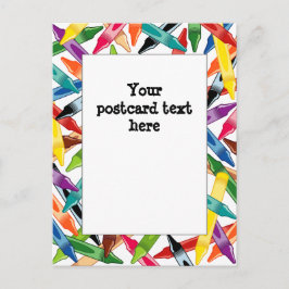 Crayons Lijst Briefkaart