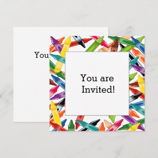 Crayons Lijst Kaart (Voorkant / Achterkant)