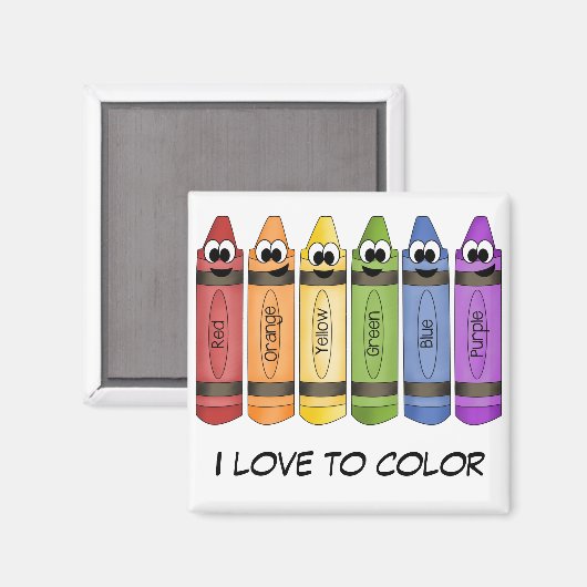 Crayons Magneet (Voorkant / Achterkant)