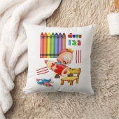 Crayons Numbers Sierkussen (Deken)