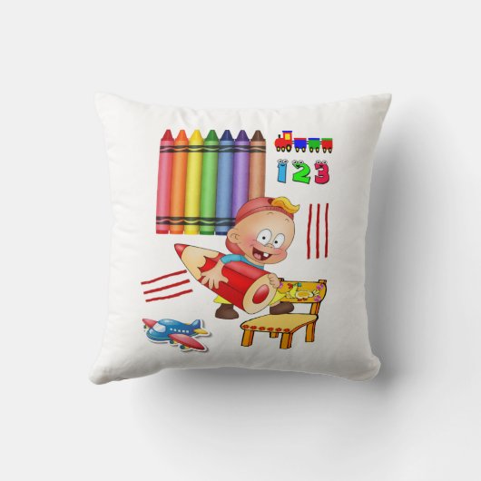 Crayons Numbers Sierkussen (Achterkant)