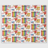 Crayons nummers inpakpapier (Vlak)