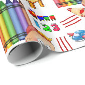Crayons nummers inpakpapier (Rol Hoek)