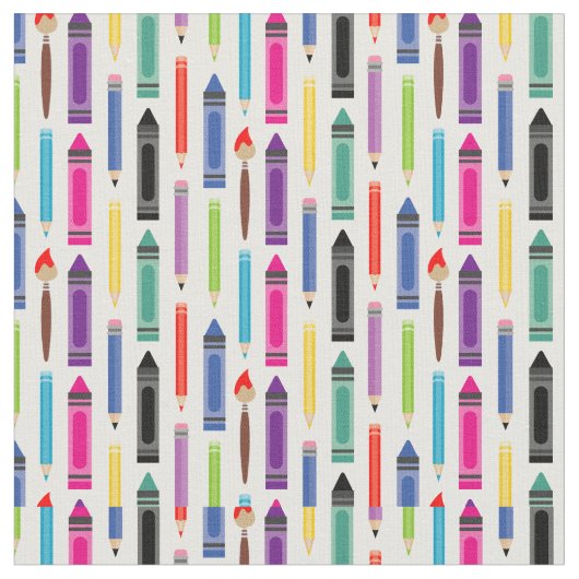 crayons patroon stof (Close Up)