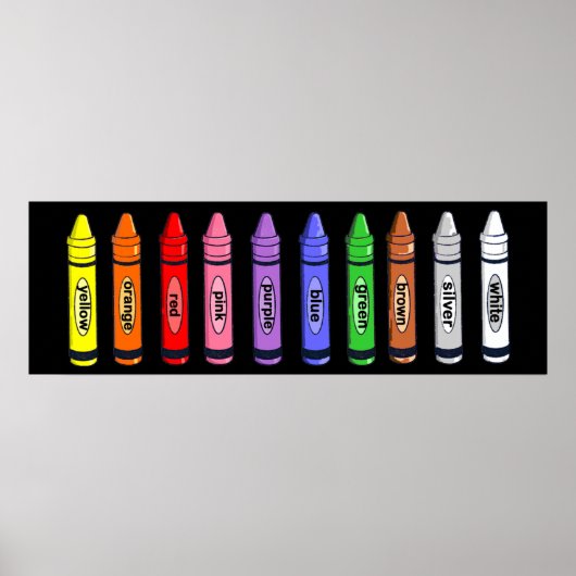 Crayons Poster (Voorkant)