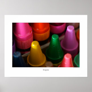 Crayons Poster