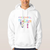 Crayons Preschool leraar overhemden en cadeaus Hoodie (Voorkant)