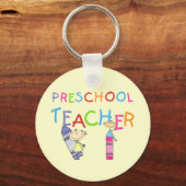 Crayons Preschool leraar overhemden en cadeautjes Sleutelhanger (Voorkant)