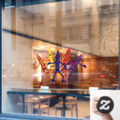 Crayons Preschoolgeluk Window Cling Raamsticker (Cafe Raam)