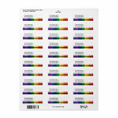 Crayons Return-adreslabel Etiket (Full Sheet)