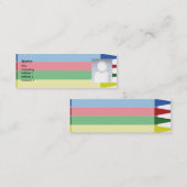 Crayons - Skinny Mini Visitekaartje (Voorkant / Achterkant)