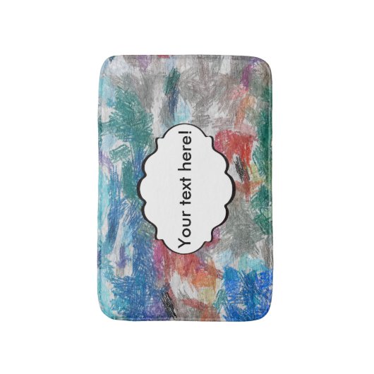 Crayons textuur badmat (Voorkant Verticaal)