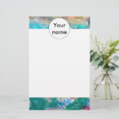 Crayons textuur briefpapier (Staand voorkant)