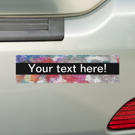 Crayons textuur bumpersticker (Op auto)