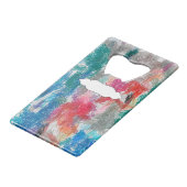 Crayons textuur creditkaart flessenopener (Voorkant Gekanteld)