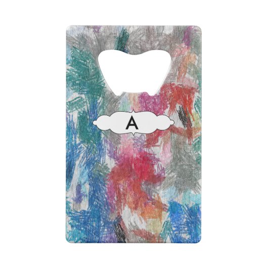 Crayons textuur creditkaart flessenopener (Achterkant)