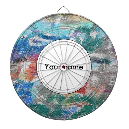 Crayons textuur dartbord (Voorkant)