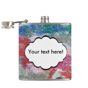 Crayons textuur heupfles