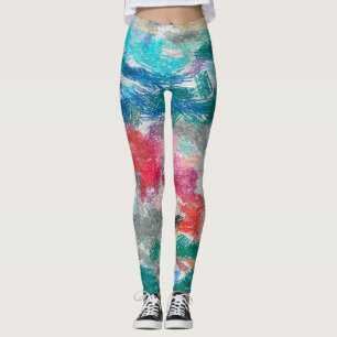 Crayons textuur leggings