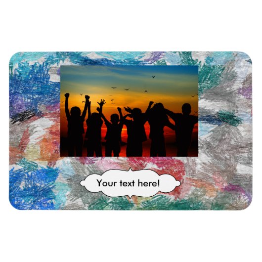 Crayons textuur magneet (Horizontaal)