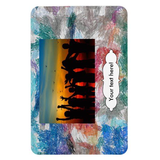 Crayons textuur magneet (Verticaal)