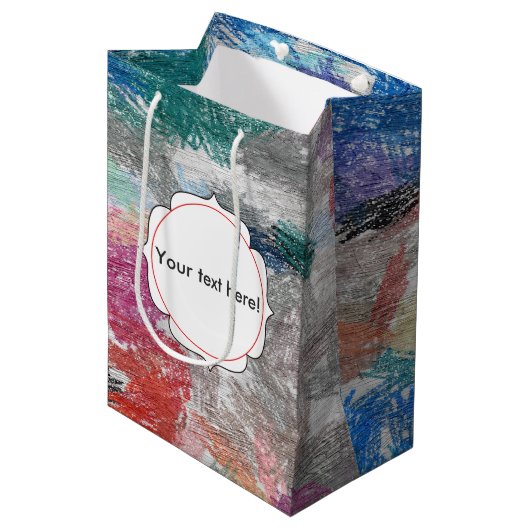Crayons textuur medium cadeauzakje (Voorkant Gekanteld)