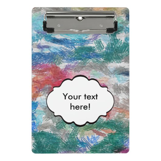 Crayons textuur mini klembord (Voorkant)