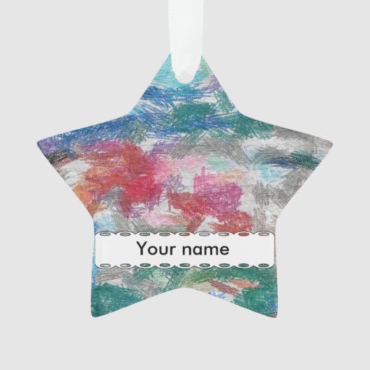 Crayons textuur ornament (voorkant)