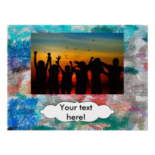 Crayons textuur perfect poster