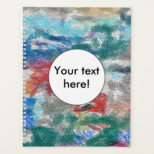 Crayons textuur planner (Voorkant)