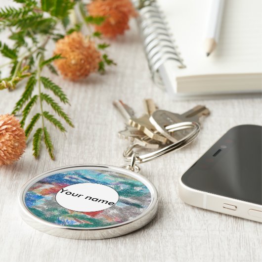 Crayons textuur sleutelhanger (Zijkant)