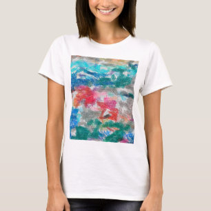 Crayons textuur t-shirt