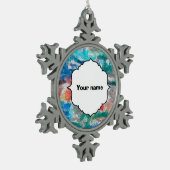 Crayons textuur tin sneeuwvlok ornament (Links)