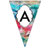 Crayons textuur vlaggetjes (Derde vlag)