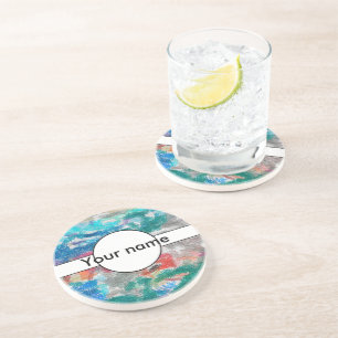 Crayons textuur zandsteen onderzetter