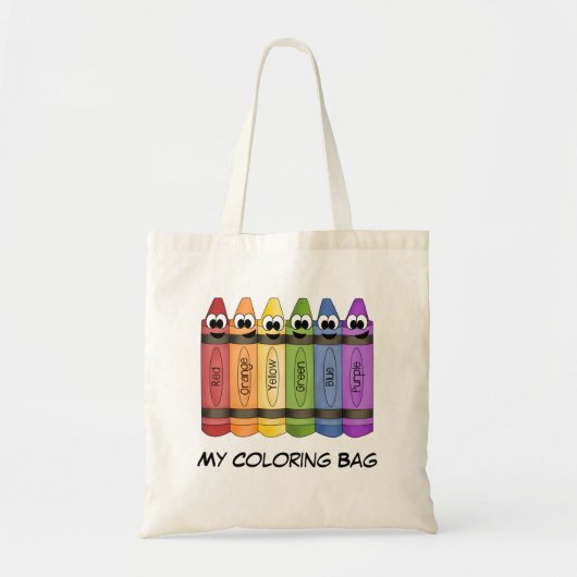 Crayons Tote Bag (Voorkant)