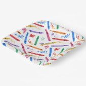 Crayons Verjaardagsfeest Kinder Jongen Meisje Papieren Bordje (Gebogen)