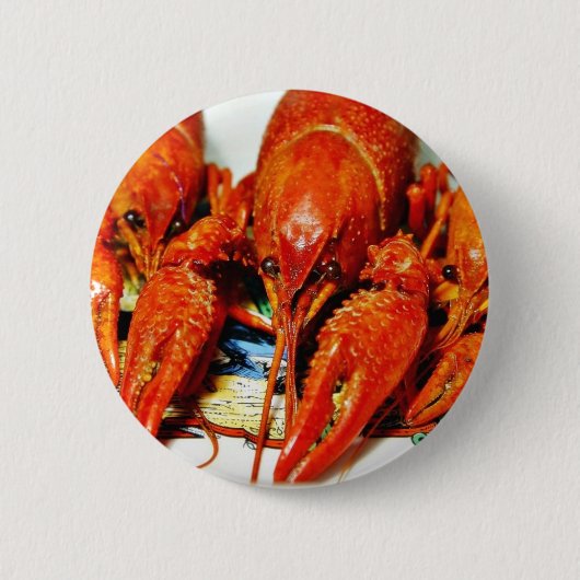 Craytfish Crawdads Ronde Button 5,7 Cm (Voorkant)
