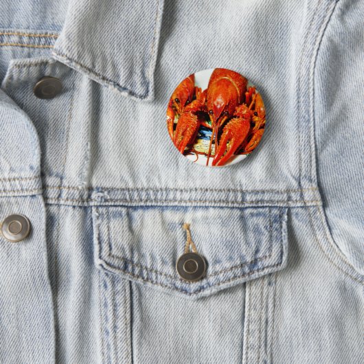 Craytfish Crawdads Ronde Button 5,7 Cm (In situ)