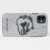 Crazed Bulldog iPhone 5 Hoesje (Achterkant (horizontaal))