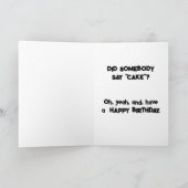 Crazed Cyclops Woman Birthday Kaart (Binnen)