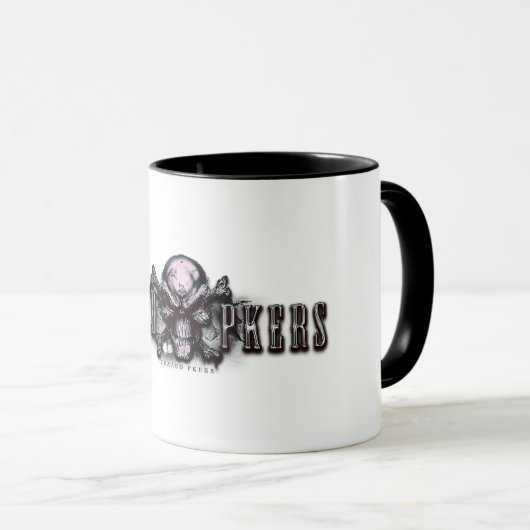 Crazed Pkers Coffee Mok (Voorkant rechts)