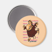 Crazed Siberian Monk elopels met moeder Superior Magneet (Voorkant / Achterkant)