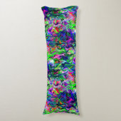 Crazee Squiggly Garden.... Lichaamskussen (Voorkant Verticaal)