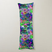 Crazee Squiggly Garden.... Lichaamskussen (Achterkant (Verticaal))